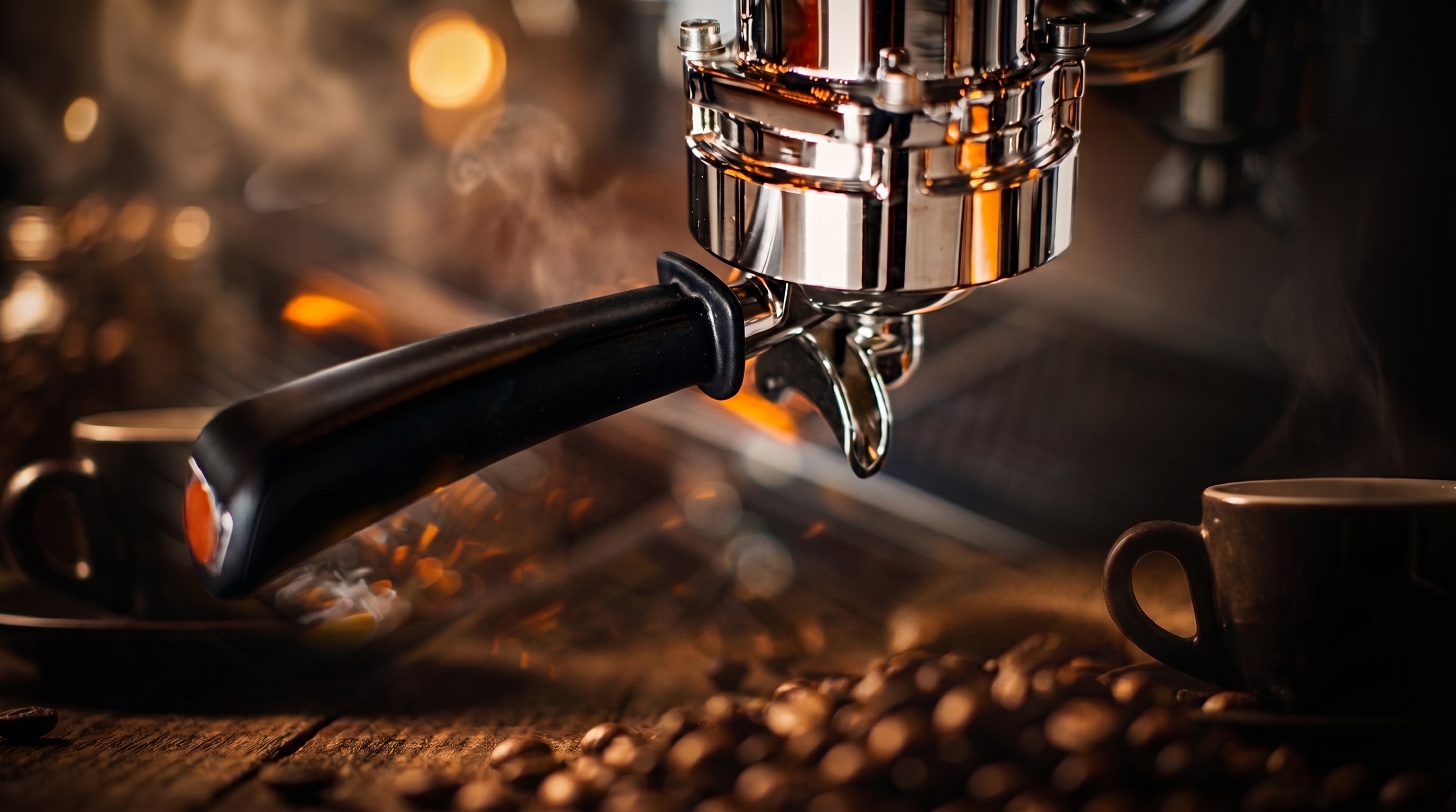 Espresso being pulled at Latino's Coffee